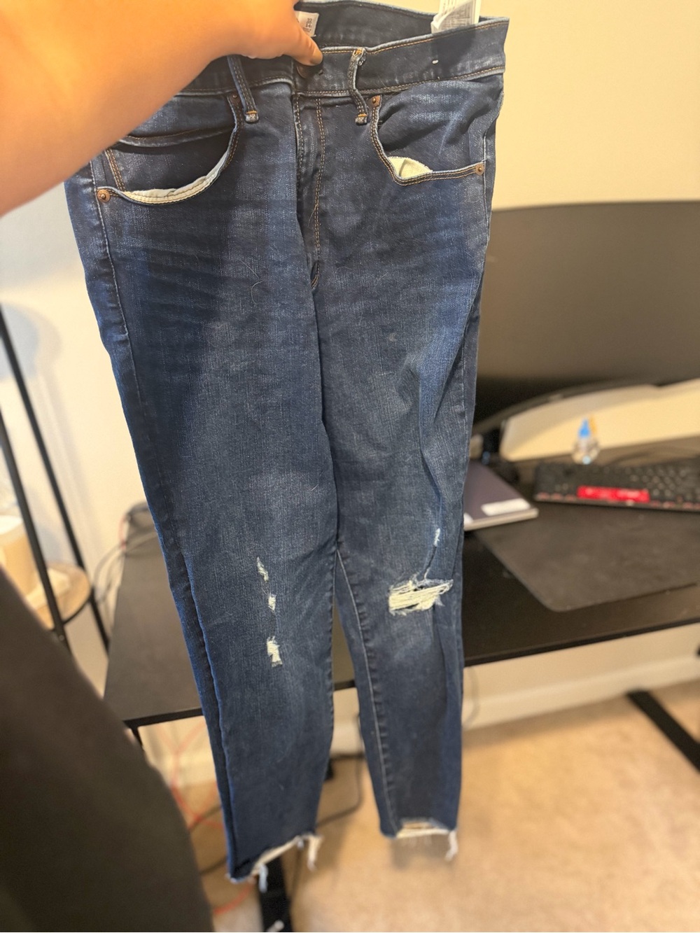 Abercrombie & Fitch women’s Dark Blue Super Skinny Jeans - Picture 5 of 5